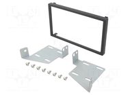 Radio frame; Mitsubishi; 2 DIN; black ACV