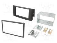 Radio frame; Land Rover; 2 DIN; black ACV