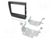 Radio frame; Porsche; 2 DIN; black ACV