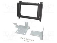 Radio frame; Mercedes; 2 DIN; black ACV