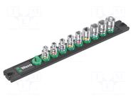 Wrench-set; Kind of wrench: 6-angles,socket spanner; 9pcs. WERA