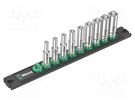 Wrenches set; 6-angles,socket spanner; Mounting: 1/4"; 50mm WERA