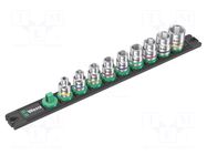 Wrench-set; 6-angles,inch,socket spanner; 3/8"; 29mm; 9pcs. WERA