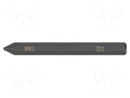 Screwdriver bit; Phillips; PH1; Kind: impact; Overall len: 70mm WERA