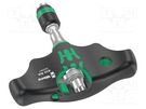 Screwdriver handle; with ratchet; Blade length: 45mm WERA