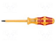 Screwdriver: insulated; Phillips; PH2; Blade length: 100mm WERA