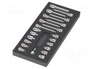 Wrench-set; hex key,Torx® socket,socket spanner; 3/8"; 22pcs. WERA