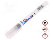 Marker: permanent marker; black; 1mm; Dura-Ink 5; Tip: round MARKAL