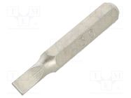 Screwdriver bit; slot; 3,0x0,5mm; Overall len: 27mm BETA