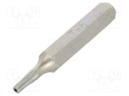 Screwdriver bit; Torx® with protection; T6H; Overall len: 27mm BETA