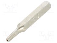 Screwdriver bit; Torx® with protection; T7H; Overall len: 27mm BETA