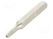 Screwdriver bit; Torx® with protection; T7H; Overall len: 27mm BETA