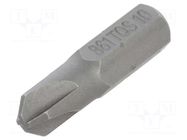 Screwdriver bit; Torq-Set®; TS10; Overall len: 25mm; 1/4" BETA