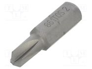 Screwdriver bit; Torq-Set®; TS2; Overall len: 25mm BETA