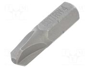 Screwdriver bit; Tri-Wing®; TW4; Overall len: 25mm BETA