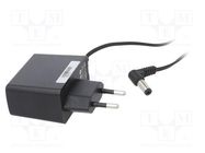 Power supply: switched-mode; mains,plug; 12VDC; 1.25A; 15W; 84.13% POS