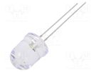 LED; 10mm; white; 30°; Front: convex; 2.5÷5V; No.of term: 2; -30÷85°C OPTOSUPPLY