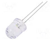 LED; white; 10mm; candle light effect,blinking; 30°; 2.5÷5VDC OPTOSUPPLY