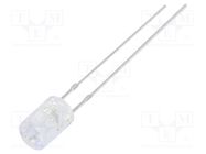 LED; 5mm; blue; 330÷500mcd; 100°; Front: flat; 12÷15V; No.of term: 2 OPTOSUPPLY