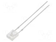 LED; orange; rectangular; 2x4x5mm; 750÷1120mcd; 100°; Front: flat OPTOSUPPLY