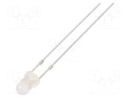 LED; red/blue; 3mm; 30°; Front: convex; 2.1÷2.6/2.9÷3.4VDC; round OPTOSUPPLY