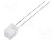 LED; rectangular; 5x5x7mm; white cold; 1560÷1800mcd; 140°; 20mA OPTOSUPPLY