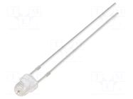 LED; yellow; 3mm; 500mcd; 100°; Front: convex; 2.1VDC; No.of term: 2 OPTOSUPPLY