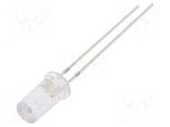 LED; blue/yellow; 5mm; 50°; Front: flat; 2.1÷2.6/2.9÷3.4VDC; round OPTOSUPPLY