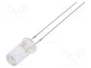 LED; 5mm; green/yellow; 50°; Front: flat; 2.1÷2.6/2.9÷3.4V; round OPTOSUPPLY