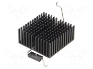 Heatsink: extruded; grilled; BGA,FPGA; black; L: 40mm; W: 40mm BOYD CORP