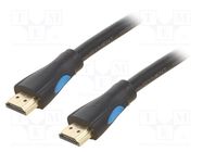 Cable; HDMI 1.4; HDMI plug,both sides; PVC; Len: 8m; black; 28AWG VENTION