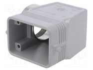 Enclosure: for HDC connectors; C-TYPE; size 44.27; high; PG29 ILME