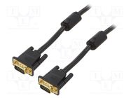 Cable; D-Sub 15pin HD plug,both sides; black; 8m; Øcable: 8mm VENTION