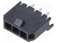 Connector: wire-board; socket; male; Micro-Fit 3.0; 3mm; PIN: 3; 5A 