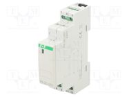 Relay: installation; impulse; NO; Ucoil: 230VAC; -25÷50°C; IP20 F&F