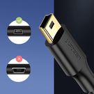 Ugreen 5 pin gold-plated USB cable - mini USB 0.5m black (US132), Ugreen