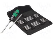 Phillips,Pozidriv®,Torx®; Kraftform Kompakt Vario; case; 11pcs. WERA