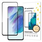 Wozinsky Tempered Glass Full Glue Super Tough Screen Protector Full Coveraged with Frame Case Friendly for Samsung Galaxy S21 FE black, Wozinsky