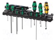 Screwdriver: universal-set; hex key,Phillips,slot,Torx®; 14pcs. WERA