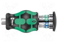 Screwdriver: universal-set; hex key,Torx®; with bit magazine WERA