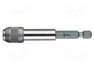 Holder; Overall len: 77mm; Mounting: 1/4" (C6,3mm),1/4" (F6,3mm) WERA