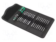 Hex key,Phillips,Pozidriv®,slot,Torx®; 1/4"; case; 17pcs. WERA