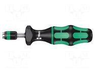 Screwdriver: torque; 155mm; Holder: C6,3mm,E6,3mm; 1/4" WERA