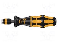 Screwdriver: torque; 133mm; 0.1Nm; Holder: C6,3mm,E6,3mm; 1/4"; ESD WERA