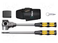 Wrench-set; Mounting: 1/2"; 5pcs; Kit: rattle 1/2" WERA