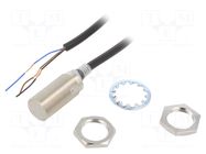 Sensor: inductive; OUT: NPN / NO; 0÷8mm; 10÷30VDC; M18; 2m; IP67 OMRON