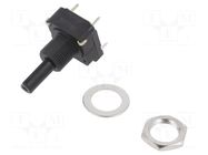Potentiometer: shaft; 10kΩ; 200mW; THT; 6mm; plastic; mono; carbon PIHER