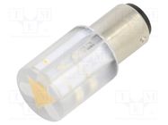 LED lamp; yellow; BA15D,T20; 24VDC; 24VAC; plastic; -20÷60°C CML INNOVATIVE TECHNOLOGIES