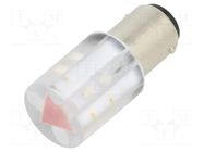 LED lamp; red; BA15D,T20; 230VDC; 230VAC; plastic; -20÷60°C CML INNOVATIVE TECHNOLOGIES
