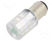 LED lamp; green; BA15D,T20; 230VDC; 230VAC; plastic; -20÷60°C CML INNOVATIVE TECHNOLOGIES
